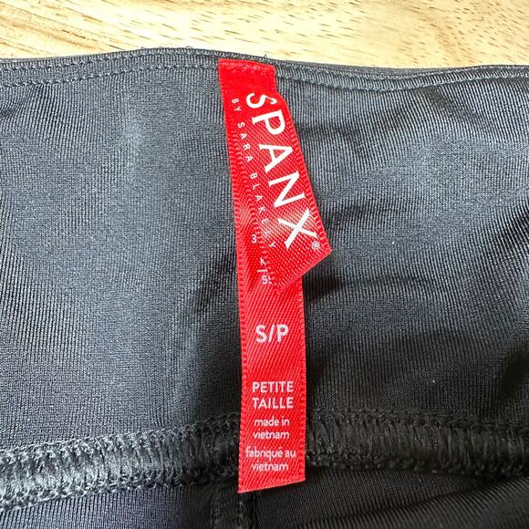 Spanx Faux Leather Leggings Black 2437Q Women's Size Small Excellent Condition - Picture 4 of 10